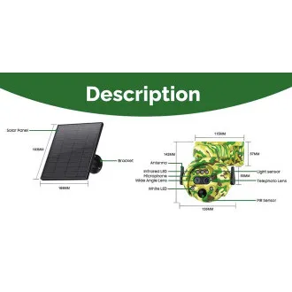 Solárna kamera Viking HDs04 4G sivá/2304x1296/PIR detekcia/pohybový senzor/7800mAh Solárna kamera Viking HDs04 4G sivá/2304x1296/PIR detekcia/pohybový senzor/7800mAh
