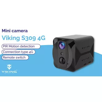 Minikamera Viking S309 4G/1080P/nočné videnie/pohybový senzor/2500mAh/mobilné aplikácie Minikamera Viking S309 4G/1080P/nočné videnie/pohybový senzor/2500mAh/mobilné aplikácie