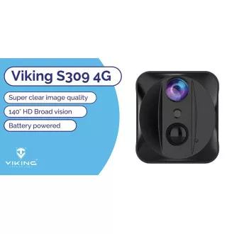 Minikamera Viking S309 4G/1080P/nočné videnie/pohybový senzor/2500mAh/mobilné aplikácie Minikamera Viking S309 4G/1080P/nočné videnie/pohybový senzor/2500mAh/mobilné aplikácie