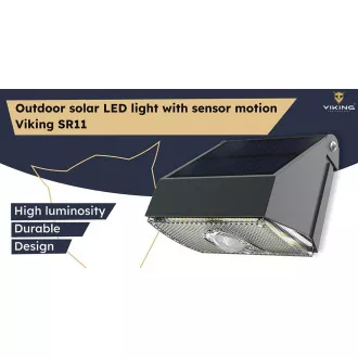 Vonkajšie solárne LED svetlo Viking SR11/1000lm /solárne napájanie /3000K + 4000K (teplá a denná biela)