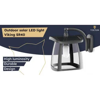 Vonkajšie solárne LED svetlo Viking SR10W/350lm /solárne napájanie / 4000K (denná biela)/ 4 režimy Vonkajšie solárne LED svetlo Viking SR10W/350lm /solárne napájanie / 4000K (denná biela)/ 4 režimy