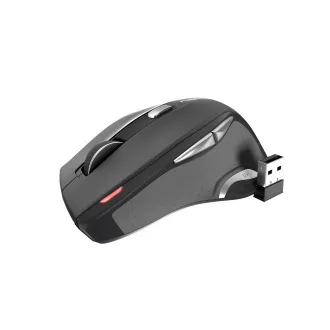 Natec optická myš JAGUAR/2400 DPI/Ergonomická/Blue Track/Pre pravákov/Bezdrôtová USB/Čierna Natec optická myš JAGUAR/2400 DPI/Ergonomická/Blue Track/Pre pravákov/Bezdrôtová USB/Čierna