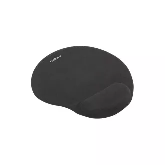 Podložka pod myš ergonomická gélová Natec Marmot, čierna, 245x225 mm