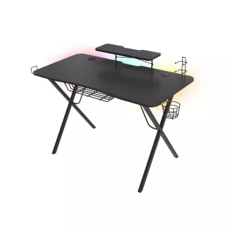 Genesis Holm 300 RGB - herný stôl s RGB podsvietením, 3xUSB 3.0, bezdrôtová nabíjačka mobilov Genesis Holm 300 RGB - herný stôl s RGB podsvietením, 3xUSB 3.0, bezdrôtová nabíjačka mobilov