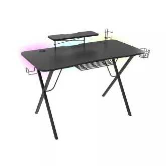 Genesis Holm 300 RGB - herný stôl s RGB podsvietením, 3xUSB 3.0, bezdrôtová nabíjačka mobilov Genesis Holm 300 RGB - herný stôl s RGB podsvietením, 3xUSB 3.0, bezdrôtová nabíjačka mobilov