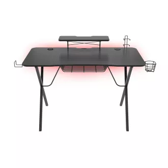 Genesis Holm 300 RGB - herný stôl s RGB podsvietením, 3xUSB 3.0, bezdrôtová nabíjačka mobilov Genesis Holm 300 RGB - herný stôl s RGB podsvietením, 3xUSB 3.0, bezdrôtová nabíjačka mobilov