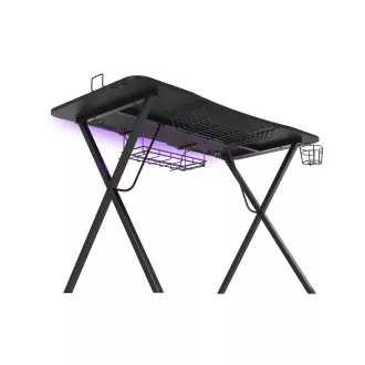 Genesis Holm 300 RGB - herný stôl s RGB podsvietením, 3xUSB 3.0, bezdrôtová nabíjačka mobilov Genesis Holm 300 RGB - herný stôl s RGB podsvietením, 3xUSB 3.0, bezdrôtová nabíjačka mobilov