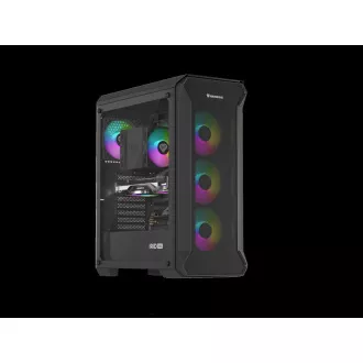 Počítačová skriňa Genesis IRID 505 ARGB V2/Midi Tower/Transpar./Čierna