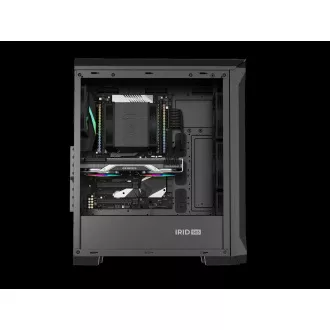 Počítačová skriňa Genesis IRID 505 ARGB V2/Midi Tower/Transpar./Čierna
