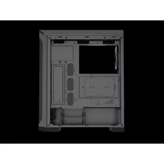 Počítačová skriňa Genesis IRID 505 ARGB V2/Midi Tower/Transpar./Čierna