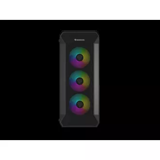 Počítačová skriňa Genesis IRID 505 ARGB V2/Midi Tower/Transpar./Čierna