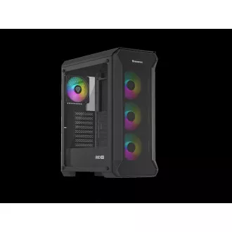 Počítačová skriňa Genesis IRID 505 ARGB V2/Midi Tower/Transpar./Čierna