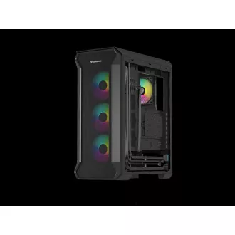 Počítačová skriňa Genesis IRID 505 ARGB V2/Midi Tower/Transpar./Čierna
