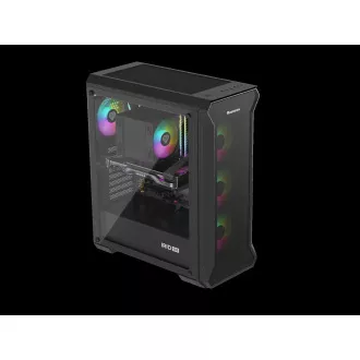 Počítačová skriňa Genesis IRID 505 ARGB V2/Midi Tower/Transpar./Čierna