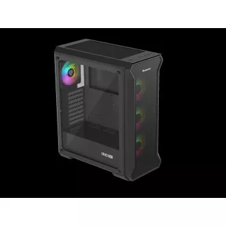 Počítačová skriňa Genesis IRID 505 ARGB V2/Midi Tower/Transpar./Čierna