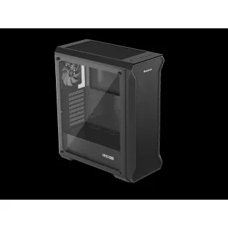 Počítačová skriňa Genesis IRID 505 ARGB V2/Midi Tower/Transpar./Čierna