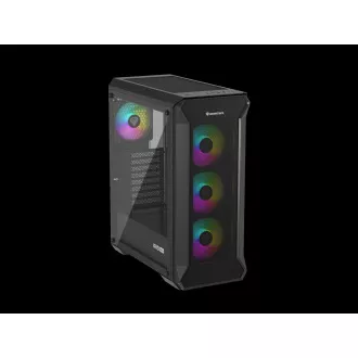 Počítačová skriňa Genesis IRID 505 ARGB V2/Midi Tower/Transpar./Čierna