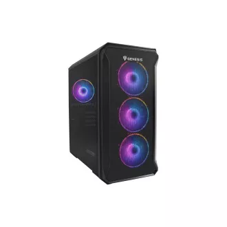Počítačová skriňa Genesis IRID 503 ARGB V2/Micro Tower/Transpar./Čierna