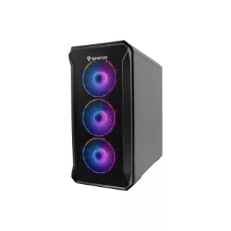 Počítačová skriňa Genesis IRID 503 ARGB V2/Micro Tower/Transpar./Čierna