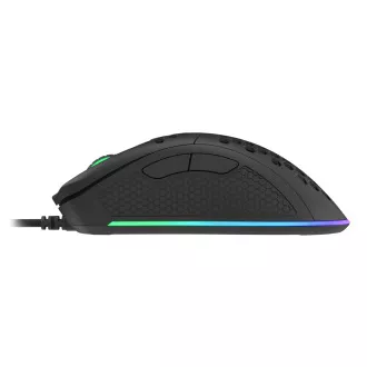 Genesis herná optická myš KRYPTON 550/RGB/8000 DPI/Herná/Optická/Pre pravákov/Drôtová USB/Čierna