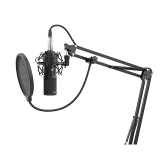 Streamovací mikrofón Genesis Radium 300, XLR, kardioidná polarizácia, ohybné rameno, pop-filter