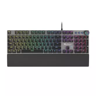 Genesis herná mechanická klávesnica THOR 400/RGB/Kailh Red/Drôtová USB/US layout/Čierna Genesis herná mechanická klávesnica THOR 400/RGB/Kailh Red/Drôtová USB/US layout/Čierna