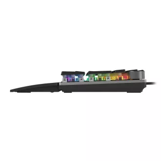 Genesis herná mechanická klávesnica THOR 400/RGB/Kailh Red/Drôtová USB/US layout/Čierna Genesis herná mechanická klávesnica THOR 400/RGB/Kailh Red/Drôtová USB/US layout/Čierna