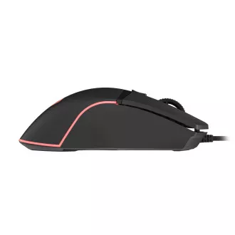 Genesis herná optická myš KRYPTON 220/RGB/6400 DPI/Herná/Optická/6 000 DPI/Drôtová USB/Čierna
