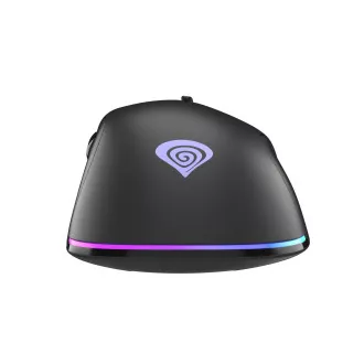 Genesis herná optická myš KRYPTON 200/RGB/6400 DPI/Herná/Optická/6 000 DPI/Drôtová USB/Čierna
