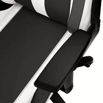 Genesis herné kreslo NITRO 650 bielo-čierna tkanina