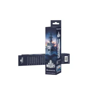 Herná podložka pod myš Genesis CARBON 500 WORLD of WARSHIPS, M 30x25cm Herná podložka pod myš Genesis CARBON 500 WORLD of WARSHIPS, M 30x25cm