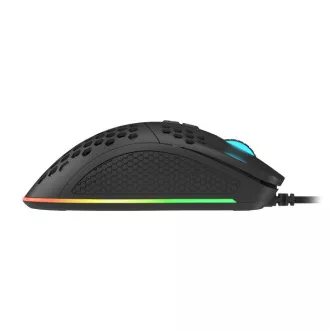Genesis herná optická myš KRYPTON 555/RGB/8000 DPI/Herná/Optická/Drôtová USB/Čierna