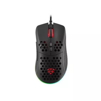 Genesis herná optická myš KRYPTON 555/RGB/8000 DPI/Herná/Optická/8 000 DPI/Drôtová USB/Čierna