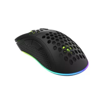Genesis herná optická myš KRYPTON 555/RGB/8000 DPI/Herná/Optická/8 000 DPI/Drôtová USB/Čierna