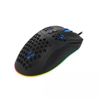 Genesis herná optická myš KRYPTON 555/RGB/8000 DPI/Herná/Optická/8 000 DPI/Drôtová USB/Čierna