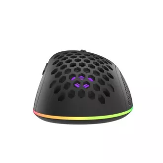 Genesis herná optická myš KRYPTON 555/RGB/8000 DPI/Herná/Optická/8 000 DPI/Drôtová USB/Čierna