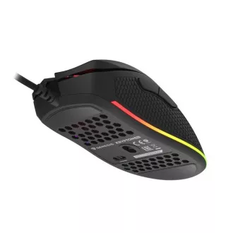 Genesis herná optická myš KRYPTON 555/RGB/8000 DPI/Herná/Optická/8 000 DPI/Drôtová USB/Čierna