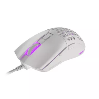 Genesis herná optická myš KRYPTON 750/RGB/8000 DPI/Herná/Optická/8 000 DPI/Drôtová USB/Biela