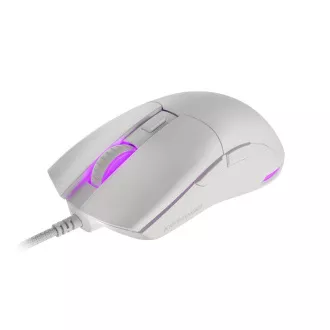 Genesis herná optická myš KRYPTON 750/RGB/8000 DPI/Herná/Optická/8 000 DPI/Drôtová USB/Biela