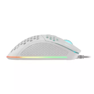 Genesis herná optická myš KRYPTON 555/Herná/Optická/Drôtová USB/Biela