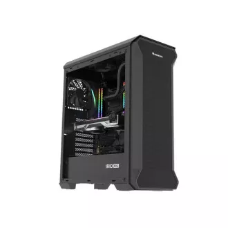 Počítačová skriňa Genesis IRID 505F/Midi Tower/Transpar./Čierna