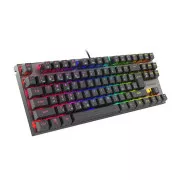 Genesis herná mechanická klávesnica THOR 303/TKL/RGB/Outemu Red/Drôtová USB/CZ/SK layout/Čierna