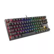 Genesis herná mechanická klávesnica THOR 303/TKL/RGB/Outemu Red/Drôtová USB/SK-SK layout/Čierna