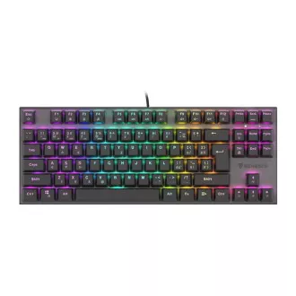 Genesis herná mechanická klávesnica THOR 303/TKL/RGB/Outemu Red/Drôtová USB/SK-SK layout/Čierna