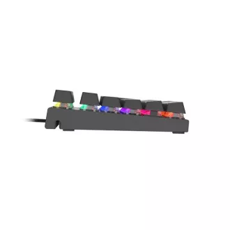 Genesis herná mechanická klávesnica THOR 303/TKL/RGB/Outemu Red/Drôtová USB/SK-SK layout/Čierna