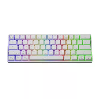 Genesis herná klávesnica THOR 660/RGB/Gateron Brown/Bezdrôtová USB + Bluetooth/US layout/Biela Genesis herná klávesnica THOR 660/RGB/Gateron Brown/Bezdrôtová USB + Bluetooth/US layout/Biela