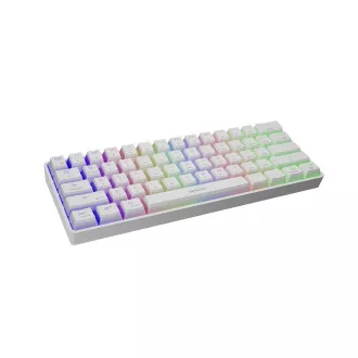Genesis herná klávesnica THOR 660/RGB/Gateron Brown/Bezdrôtová USB + Bluetooth/US layout/Biela Genesis herná klávesnica THOR 660/RGB/Gateron Brown/Bezdrôtová USB + Bluetooth/US layout/Biela
