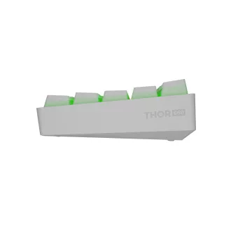 Genesis herná klávesnica THOR 660/RGB/Gateron Brown/Bezdrôtová USB + Bluetooth/US layout/Biela