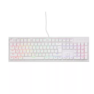 Genesis herná mechanická klávesnica THOR 303/RGB/Outemu Peach Silent/Drôtová USB/US layout/Biela Genesis herná mechanická klávesnica THOR 303/RGB/Outemu Peach Silent/Drôtová USB/US layout/Biela