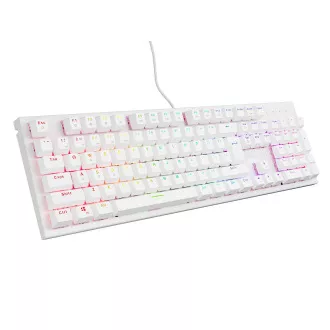Genesis herná mechanická klávesnica THOR 303/RGB/Outemu Peach Silent/Drôtová USB/US layout/Biela Genesis herná mechanická klávesnica THOR 303/RGB/Outemu Peach Silent/Drôtová USB/US layout/Biela